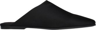 Loro Piana Alba Damess Satin Slippers And Clogs Black