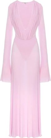 Manur&iacute; Suki gedrapeerde maxi-jurk - Roze