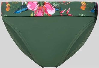 Lascana Slim Fit Bikini-Hose mit Logo-Detail Modell Malia in Oliv, Gr&ouml;&szlig;e 36