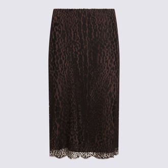 Tom Ford Black And Brown Skirt