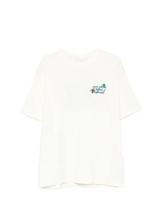 Dr&ocirc;le de Monsieur Drole De Monsieur | Vine Embroidered Slogan T-Shirt - XL