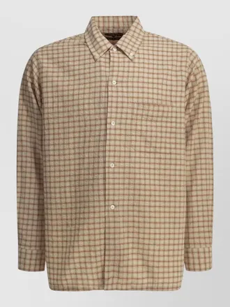 Beams Plus checked button down shirt front pocket