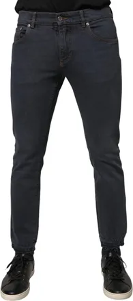 Dolce & Gabbana Mens Dark Gray Cotton Skinny Denim Jeans Elastane Clothing