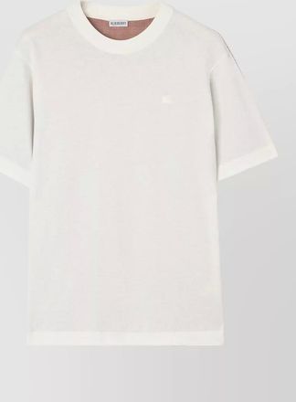 Burberry cotton two-tone check short-sleeve t-shirt