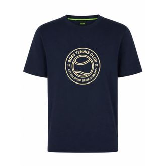HUGO BOSS Camiseta Club de Tenis - Tops - Hombre - Azul - M