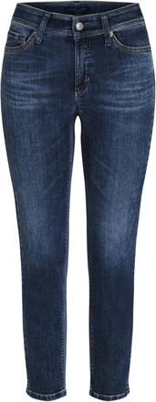 Cambio Piper Short - Dames - Skinny Jeans - Blauw - 2XL - Katoen - Jeans