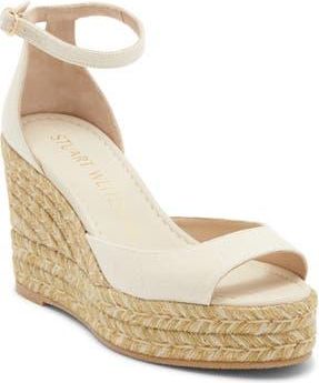 Stuart Weitzman Distia Espadrille Wedge Sandal in Natural at Nordstrom Rack, Size 10