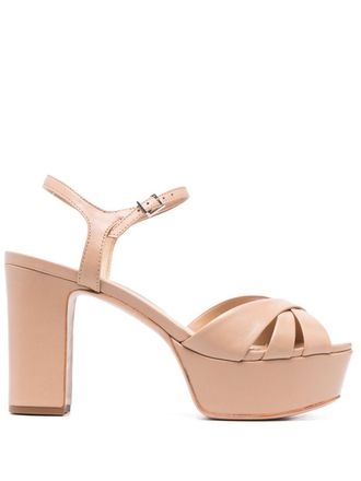 Schutz Sandalen met gekruiste bandjes - Beige