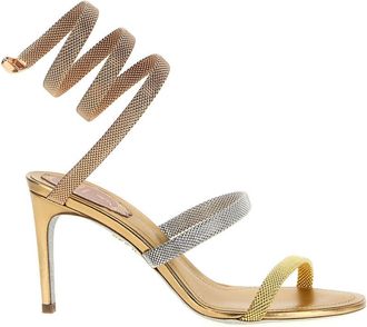 Rene Caovilla Golden Cleo Heels