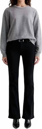 AG - Adriano Goldschmied Angel Low Rise Boot Jeans In Super Black