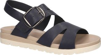 Easy Street Daydream Faux Leather Sandal in Navy at Nordstrom Rack, Size 9.5