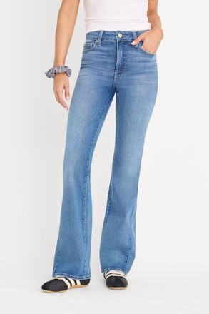 Good American Womens Soft Tech Good Petite Bootcut Jeans | Indigo, Size 10 | Good American by Khlo&Egrave; Kardashian