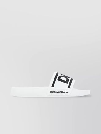 Dolce & Gabbana logo slide sandals