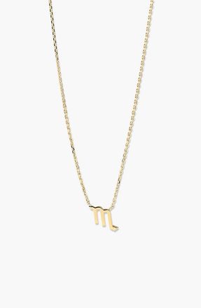 Mejuri Zodiac Sign Necklace in Scorpio by MEJURI at Nordstrom