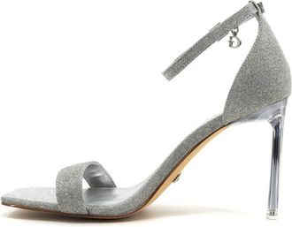 Guess Idas Sandal - Dames - Sandalen met hakken - Grijs - 39 EU - Leer - Schoenen
