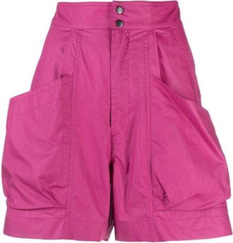 Isabel Marant High-Waisted Cotton Mini Shorts