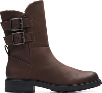 Clarks Orinoco 2 Buckle Patent Boots In Standard Fit Size 5.5