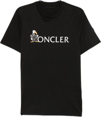 Moncler T-shirt - Heren - T-shirts - Zwart - XL - Tops