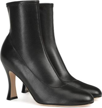 A.W.A.K.E. A.W.A.K.E Mode Black Leather Ankle Boots Size 40