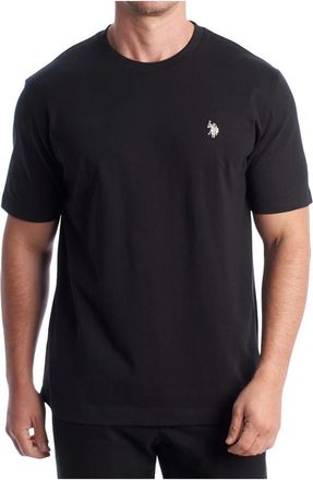 U.S.Polo Association Cotton T-Shirt - Heren - T-shirts - Zwart - M - Katoen - Tops