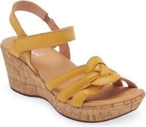 Naot Tropical Platform Wedge Sandal in Marigold Leather at Nordstrom Rack, Size 10Us / 41Eu