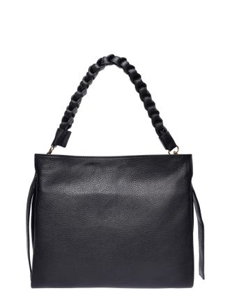 Luisa Vannini Zwart Rundleer Tas