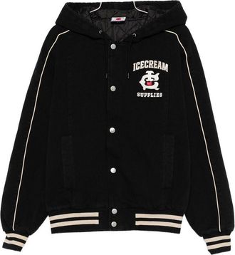 Icecream Cotton Hooded Bomber Jacket
