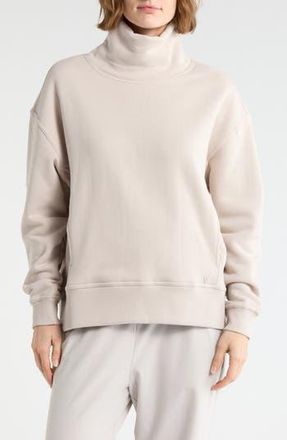 Yogalicious London Edge Silicon Fleece Sweatshirt in Shadow Rock at Nordstrom Rack, Size X-Large
