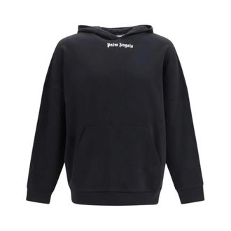 Palm Angels Classic Logo Katoenen Hoodie - Heren - Sweatshirts & Hoodies - Zwart - Maat: L Katoen