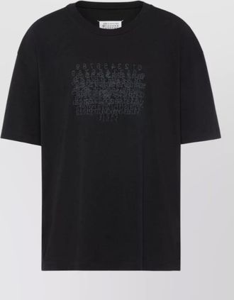 Maison Margiela logo cotton t shirt graphic print