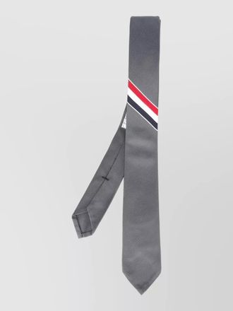Thom Browne silk cotton tie rwb stripe jacquard