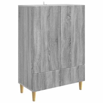 vidaXL Aparador Gris Sonoma 66 X 34,5 X 95 Cm Madera De Ingenier&iacute;a Vidaxl