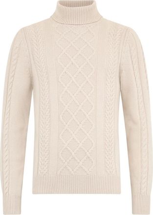 Moorer Cimone Turtleneck Sweater - Heren - Coltruien - Beige - L - Truien & Vesten