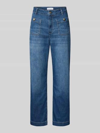 Rich & Royal Denim-Culotte mit aufgesetzten Taschen in Jeansblau, Gr&ouml;&szlig;e 26
