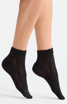 Casa Clara Love Dylan Crew Socks in Black at Nordstrom