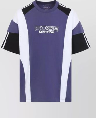 Martine Rose panelled colorblock crew neck t shirt