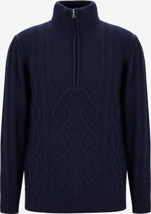 Aur&eacute;lien Hochgeschlossener Strickpullover mit Reissverschluss Wintertime