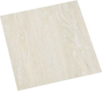 vidaXL Tablones De Suelo Autoadhesivos Crema 30,5 X 30,5 Cm 20 Uds. Vidaxl