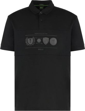 HUGO BOSS Percy Heritage Polo - Heren - Polos - Zwart - XS - Katoen - Tops