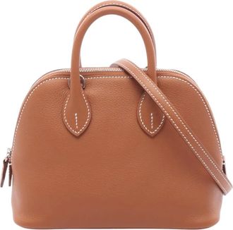 Herm&egrave;s 2025 Mini Evercolor Bolide 1923 satchel - Marrone
