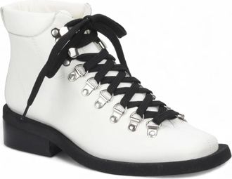 Carrano Womens Ida Leather Boots In White