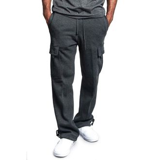 Generic 2025 Trousers Mens Loose and Casual Trouser Pant Soild Color Tethered Waistband Sport Loose Long Trousers with Pockets (Dark Gray, XXXXXL)