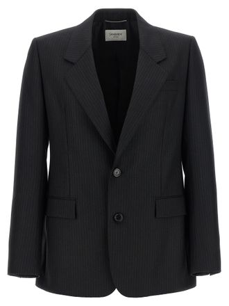 Saint Laurent Black Wool Mens Blazer