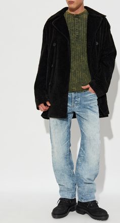Diesel Short Coat W-OTIS, Mens, Black