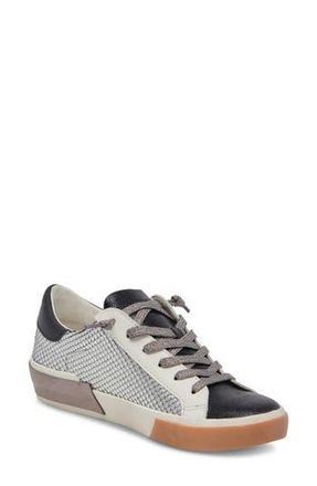 Dolce Vita Zina Sneaker in Pewter Embossed Leather at Nordstrom Rack, Size 8