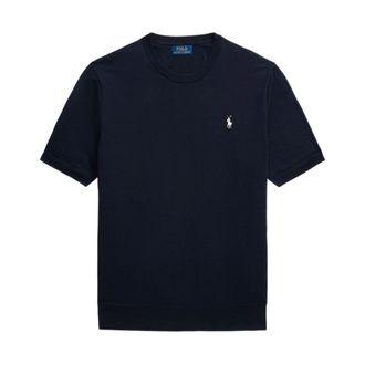 Polo Ralph Lauren T-Shirts, male, Blue, L, Short Sleeve Pullover