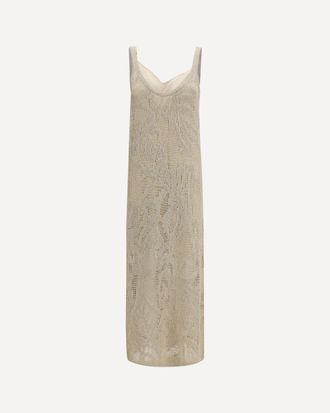 Brunello Cucinelli Dazzling Water Lillies Dress Female L