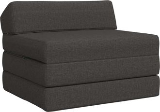 vidaXL Sof&aacute; Cama Plegable Gris Oscuro 200 X 70 X 10 Cm Tela Vidaxl