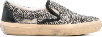 Golden Goose Black Printed Sneakers