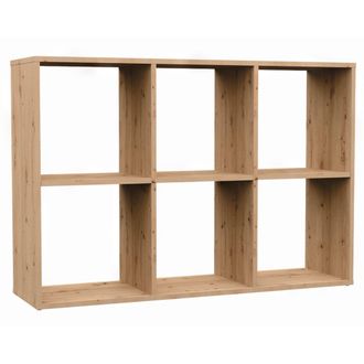 Selsey Selsey - Malax - Estanter&iacute;a Con 6 Estantes - 110 Cm - Roble Artesanal